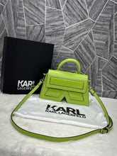 Karl Lagerfeld Green K Icon Premium Sling With Original Box Packing KA669 Green